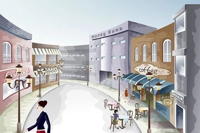 Fashion Girls Vector Illustration Wallpapers 14   Wallcoo.net