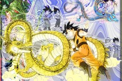 Wallpapers Manga > Wallpapers Dragon Ball Z Goku Et Shenron By ...