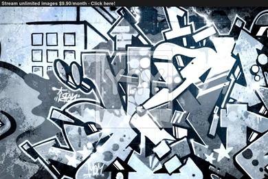 Graffiti Over Old Dirty Wall, Urban Hip Hop Backgrounds Gray Text ...