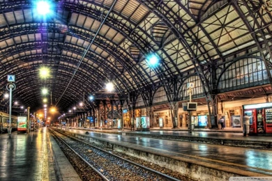 Inside A Train Station HD Desktop Wallpapers : High Definition ...