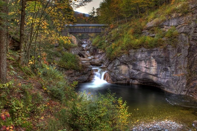 New Hampshire River Trees Landscape Wallpapers
