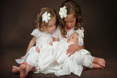 Baby: Little Sister Love Baby Cuty White Dress Care Free Desktop ...