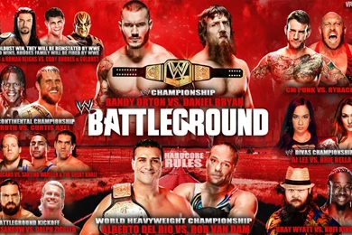 WWE Battleground Match Card Wallpapers By VanguardXII On DeviantArt