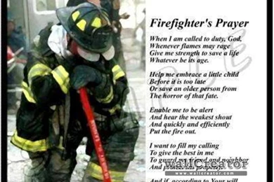 Firefighter's Prayer   1366 / 768 Wallpapers