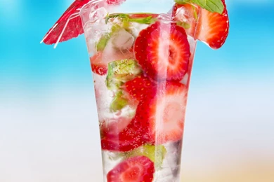 Strawberry Summer Cocktail Beach Starfish Colors