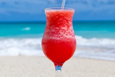Exotic Cocktail Caribbean Beach