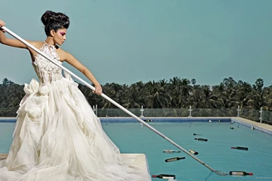 Download 1920x1080 Priyanka Chopra As A Pool Cleaner Wallpapers