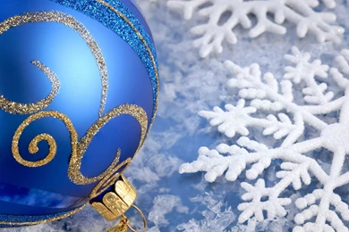 Blue Christmas Ornament Wallpapers   HD Wallpapers