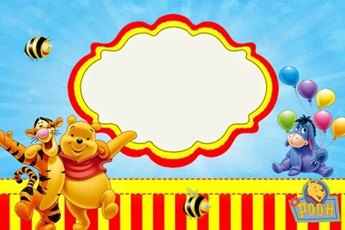 Winnie The Pooh Party: Free Printable Invitations.