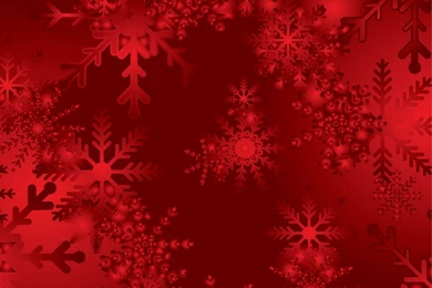 Christmas Snowflakes Red Vector Backgrounds