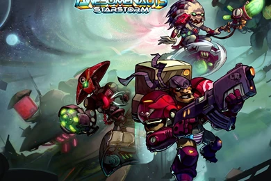 Awesomenauts: Starstorm Ted McPain Gameplay (Oh Help!)   YouTube