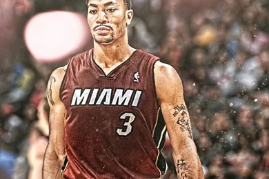 Derrick Rose ( HEAT JERSEY SWAP ) By GfxByMega On DeviantArt