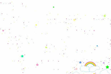 Rainbow, Clouds, Stars, And Polka Dots Wallpapers Gif By ...