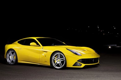 Yellow Ferrari F12 Berlinetta