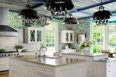 William Morris Wallpapers Kitchen   Stephen Sills Kitchen Design