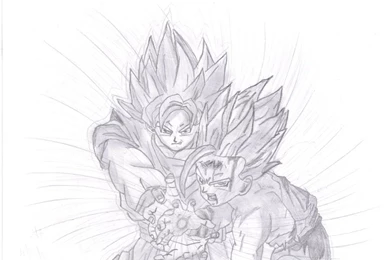 Father Son Kamehameha By H0ndman2 On DeviantArt