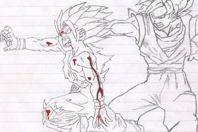 Father Son Kamehameha Line Art By Mind Within The Void On DeviantArt