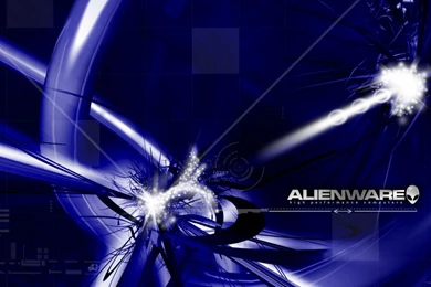 1366x768 Alienware Blue Desktop PC And Mac Wallpapers