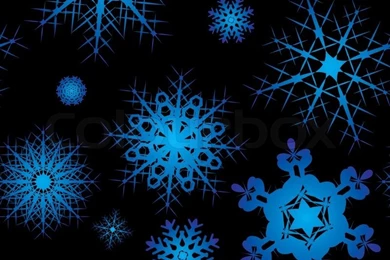 Snowflake Backgrounds Design In Blue And Black With No Join ...