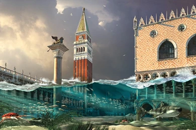 Wired Venice Hi   Fantasy Landscapes Wallpapers Image