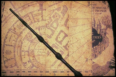My Wand And The Marauder's Map By 0Dark Knight0 On DeviantArt