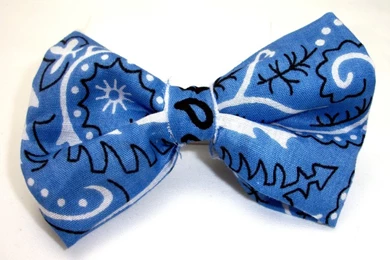 Medium Blue Bandana Bow By GeekyGamerShop On DeviantArt