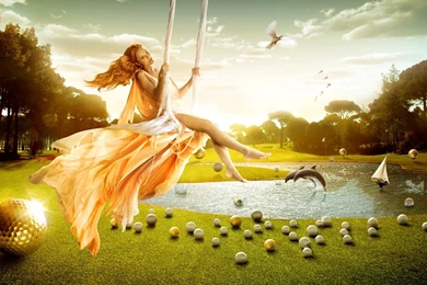 Girl Fantasy Abstract 1600×1132