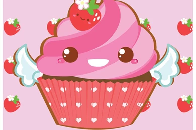 Cute Pink Cupcake By Berri Blossom On DeviantArt