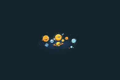 Minimalistic Planets Funny Race Simple Backgrounds Wallpapers ...