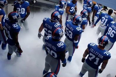 NYG Before The Game In The Tunnel