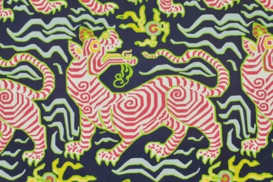 9985 3 Tibet Wallpapers Navy By Clarence House