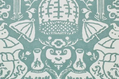 6801 17 The Vase Teal By Clarence House