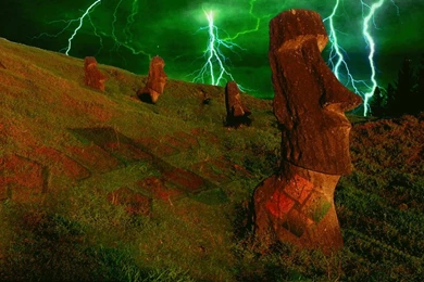 Easter Island Storm By Britton30 On DeviantArt