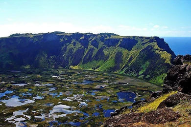 Wallpapers Easter Island Orongo Rapa Nui National Park Chile Hd ...