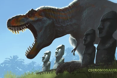Chronosaur Wallpapers   Easter Island Rampage By Rah bop On DeviantArt