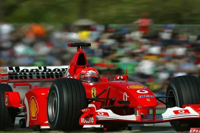 Michael Schumacher Driving Ferrari