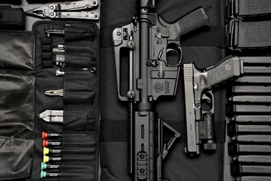 40 S .40 Smith And Wesson AR 15 Assault Rifle Bees Gerber Glock ...