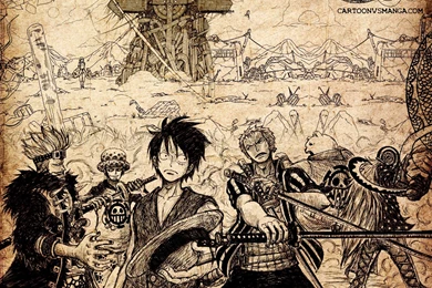 One Piece Luffy And Zoro Wallpaper Backgrounds For Desktop ...