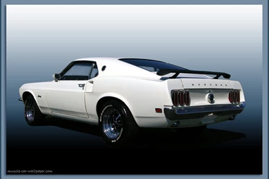 1969 Ford Mustang Wallpapers   White Fastback