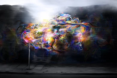 Wallpapers Wood Grain Street Dreams Art Colorful Cool Dark ...