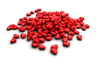 3D Hearts