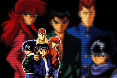 Yu Yu Hakusho Four Heroes Black   Yu Yu Hakusho Wallpapers