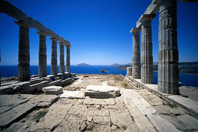 Temple Of Poseidon Sounion Greece Temple Of Poseidon Sounion ...