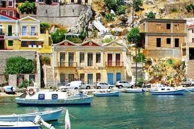 Greece Coast View iPhone 5s Wallpapers Download