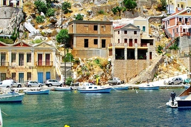 Greece Coast View Samsung Galaxy S4 S5 Wallpapers HD 1080x1920