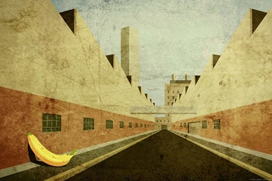 Bananas Food Illustrations Perspective Wallpapers   (