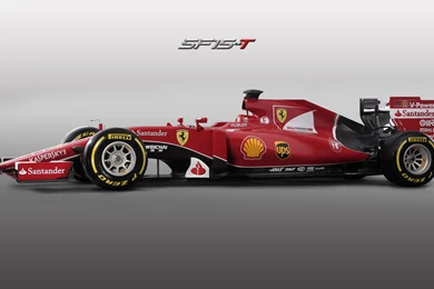 Scuderia Ferrari SF15 T Side View Wallpapers