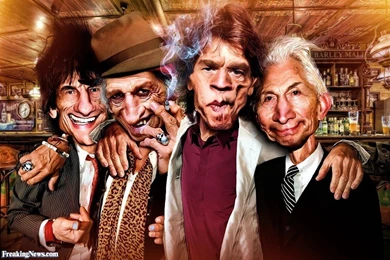 Rolling Stones In A Bar Caricatures Wallpapers