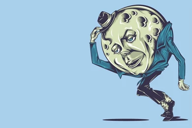 Download Michael Jackson Moon Caricature Wallpaper—Free Wallpapers