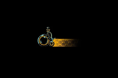 Pennyfarthing Tron Legacy Black Gentelman Wallpapers